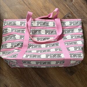 Pink Branded Tote Bag NWOT